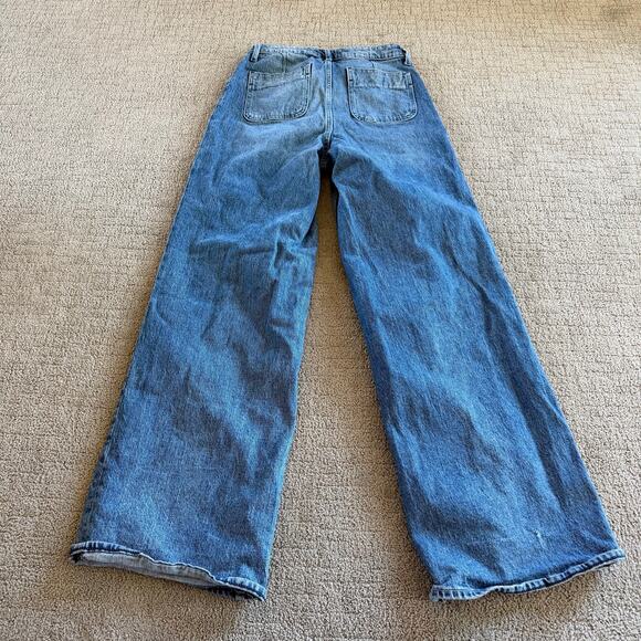 Free Assembly 6 Wide Leg Front Pocket Denim Jeans - Picture 5 of 5